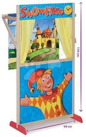Dřevěné hračky - Dřevěné loutkové divadlo Puppet Theatre Eichhorn - 4