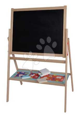 Table de desenat pentru învățat - Tabla magnetică din lemn Standing Blackboard Eichhorn