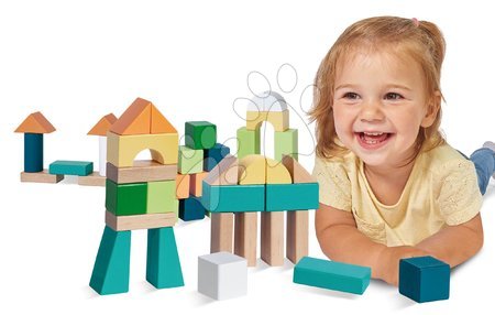 Drewniane klocki - Kolorowe klocki drewniane Wooden Blocks Eichhorn - 2