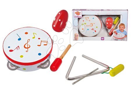  Készségfejlesztő fajátékok - Fa hangszer készlet Music Set Eichhorn - 1