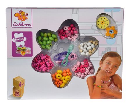 Kézimunka és alkotás - Fa gyöngyfűző készlet Wooden Bead Eichhorn - 7