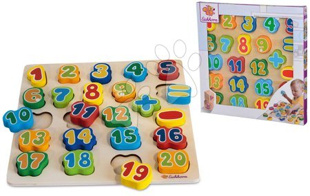 Lesene poučne igre - Lesene številke in znaki Numbers Eichhorn  - 7