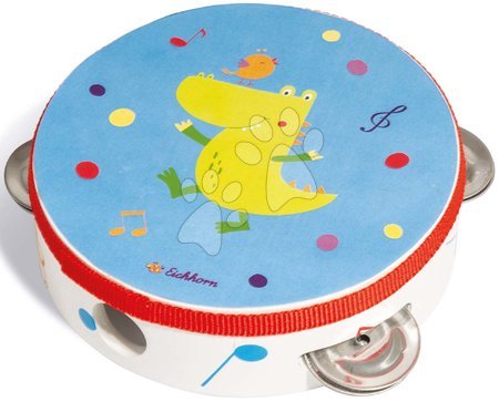 Musikinstrumente für Kinder - Tamburin aus Holz Music Tambourine Eichhorn