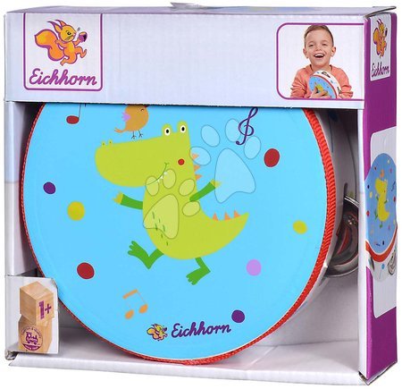 Musikinstrumente für Kinder - Tamburin aus Holz Music Tambourine Eichhorn_1