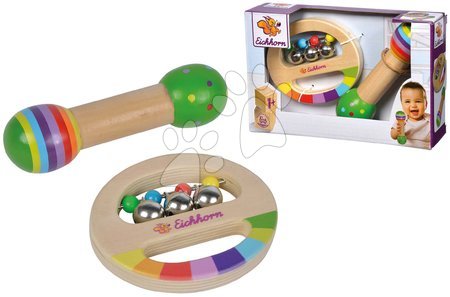 Otroški glasbeni inštrumenti - Lesena glasbila Music Set with Grasping Toy Eichhorn _1