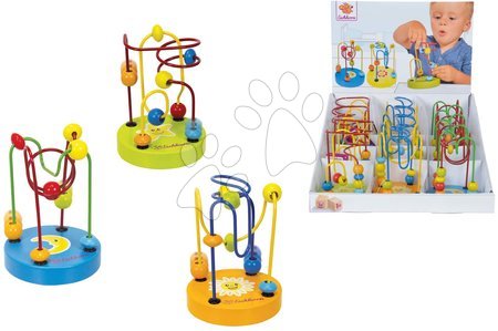 Dřevěné didaktické hračky - Dřevěný labyrint s korálky Bead Maze Eichhorn - 4