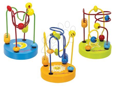  Készségfejlesztő fajátékok - Fa golyóvezető játék Bead Maze Eichhorn - 2