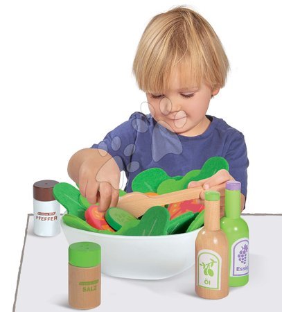 Fa játékkonyhák - Fa saláta tál Salad Eichhorn _1