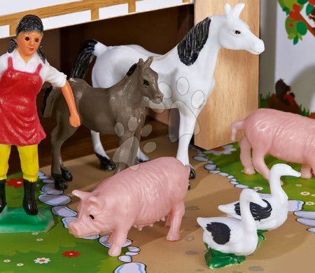 Dřevěné domky pro panenky - Dřevěná farma se zvířátky Farmyard Small Eichhorn_1