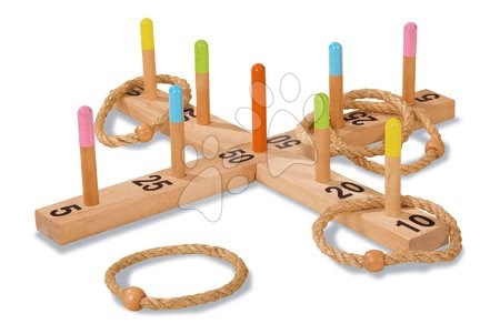 Dětské sportovní hry - Dřevěné kruhy na házení Quoits Outdoor Eichhorn