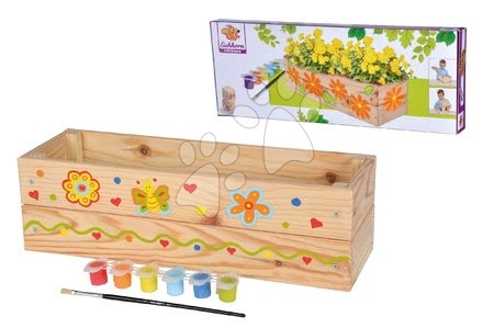 Lesene igrače - Leseno cvetlično korito Outdoor Flower Plant Eichhorn - 4