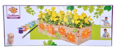 Lesene igrače - Leseno cvetlično korito Outdoor Flower Plant Eichhorn - 5