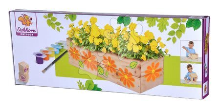 Lesene igrače - Leseno cvetlično korito Outdoor Flower Plant Eichhorn - 6