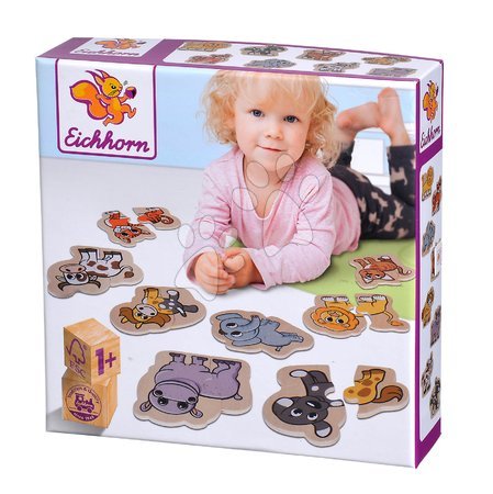 Juegos de aprendizaje de madera - Puzzle de madera de animales Animal Puzzle Eichhorn - 11