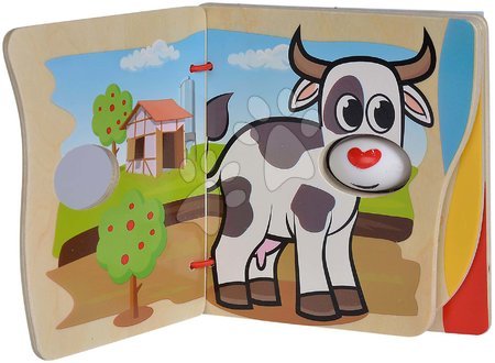 Dřevěné naučné hry - Dřevěná obrázková knížka Picture Book Farm Eichhorn - 1