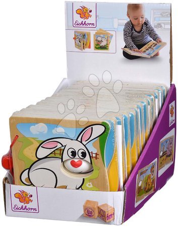 Dřevěné naučné hry - Dřevěná obrázková knížka Picture Book Farm Eichhorn - 8