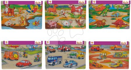 Jocuri educative din lemn - Puzzle din lemn Pin Puzzle Eichhorn 