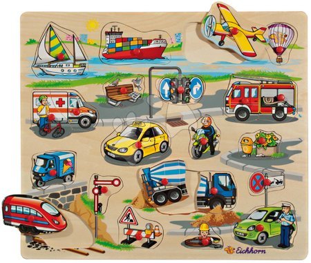 Dřevěné naučné hry - Dřevěné puzzle Pin Puzzle Eichhorn - 5