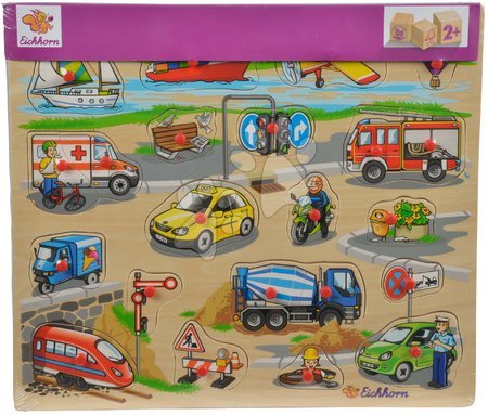 Dřevěné naučné hry - Dřevěné puzzle Pin Puzzle Eichhorn - 7