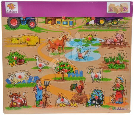 Dřevěné naučné hry - Dřevěné puzzle Pin Puzzle Eichhorn - 8