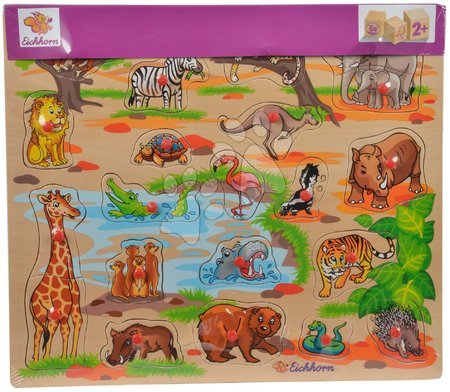 Dřevěné naučné hry - Dřevěné puzzle Pin Puzzle Eichhorn - 9