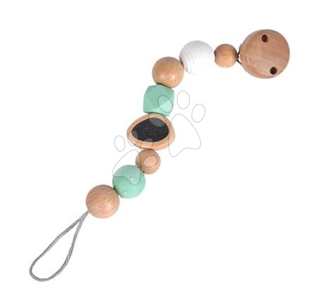 Akcesoria niemowlęce od producenta Eichhorn - Łańcuch drewniany na smoczek Bio 100% Natur Baby Pure Dummy Chain Eichhorn