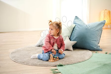 Lesene didaktične igrače - Leseni labirint z zvončkom in ogledalom Baby Pure Bead Maze Eichhorn - 5