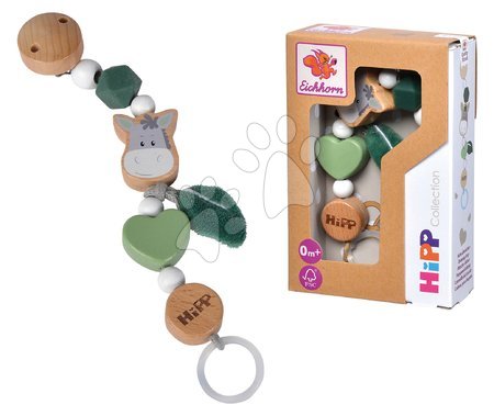 Rasseln und Beißringe - Schnullerkette aus Holz Baby Hipp Dummy Chain Eichhorn_1