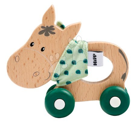 Vývoj motoriky - Drevené zvieratko somárik Baby HIPP Push Donkey Eichhorn