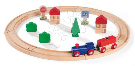 Drevené hračky - Drevená vláčikodráha Circular Train Eichhorn