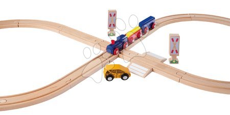 Drevené hračky - Drevená vláčikodráha Train Figure-of 8 Railway Eichhorn_1