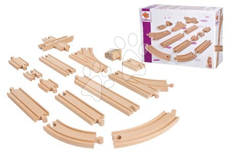 Dřevěné vláčky a vláčkodráhy - Náhradní díly k vláčkodráze Train Big Track Set Eichhorn_1