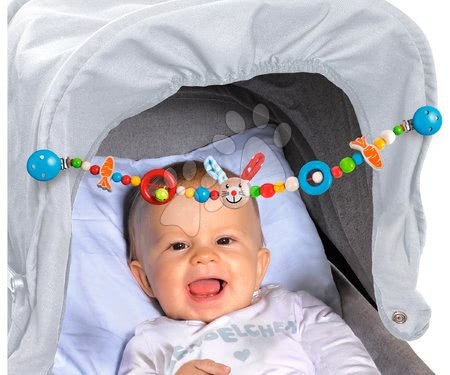 Jucării pentru patuț - Lanț din lemn Rabbit Pram Chain Baby Eichhorn_1