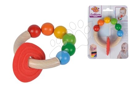 Csörgők és rágókák - Fa csörgő rágókával a karikán Baby Eichhorn - 2