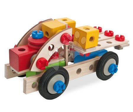 Dřevěné stavebnice Eichhorn - Dřevěná stavebnice lokomotiva Constructor Big Loc Eichhorn - 5