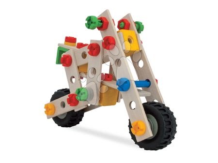 Drewniane układanki Eichhorn - Drewniana konstrukcja czterokołowca Constructor Quad Eichhorn - 5