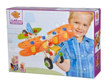 Juegos de construcción de madera Eichhorn - Constructor Biplane Eichhorn de madera juguete avión biplano - 7