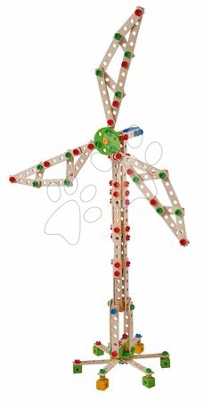 Fa építőjátékok Eichhorn - Fa építőjáték szélmalom Constructor Windmill Eichhorn - 2