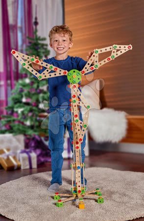 Fa építőjátékok Eichhorn - Fa építőjáték szélmalom Constructor Windmill Eichhorn - 1