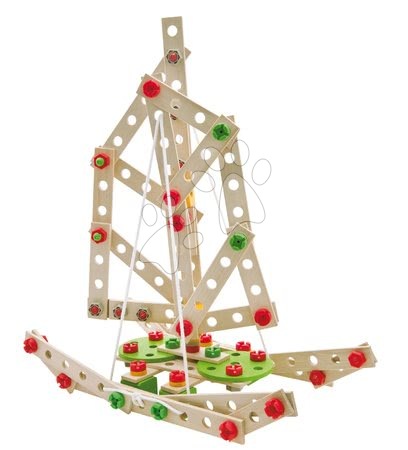 Fa építőjátékok Eichhorn - Fa építőjáték szélmalom Constructor Windmill Eichhorn - 3