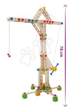 Fa építőjátékok Eichhorn - Fa építőjáték szélmalom Constructor Windmill Eichhorn - 12