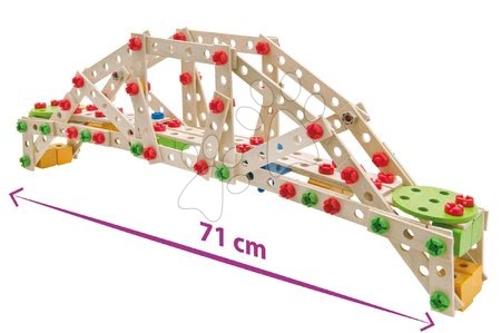 Fa építőjátékok Eichhorn - Fa építőjáték szélmalom Constructor Windmill Eichhorn - 14