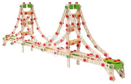 Otroške lesene zlaganke - Lesene kocke most Constructor Golden Gate Eichhorn