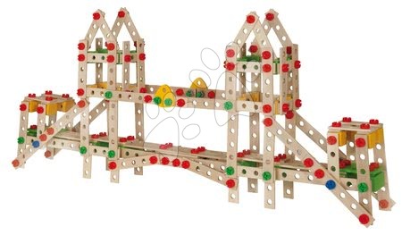 Dřevěné hračky - Dřevěná stavebnice most Constructor Golden Gate Eichhorn_1