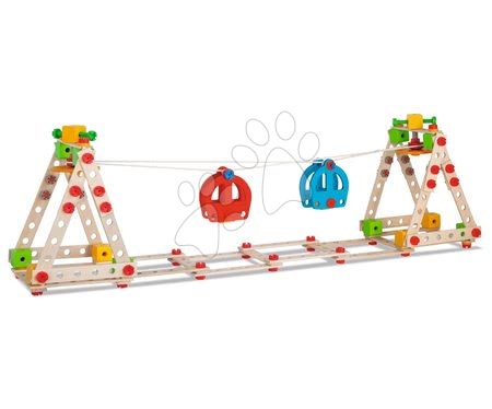 Drewniane układanki Eichhorn - Drewniana konstrukcja lunaparku Constructor Big Wheel Eichhorn - 5