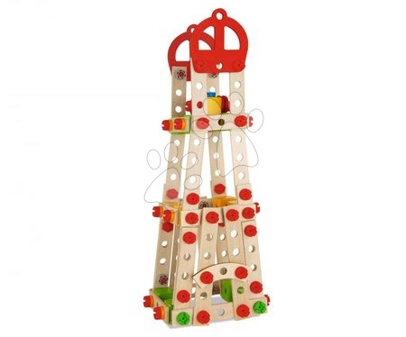 Drewniane układanki Eichhorn - Drewniana konstrukcja lunaparku Constructor Big Wheel Eichhorn - 7