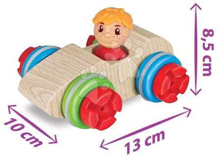Dřevěné stavebnice Eichhorn - Dřevěná stavebnice závodní auto Constructor Maxi Racer Eichhorn - 5
