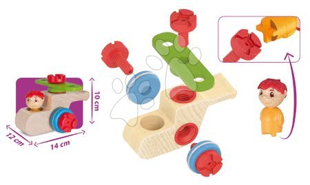 Drewniane konstrukcje - Drewniane klocki konstrukcyjne helikopter Constructor Maxi Helicopter Eichhorn_1