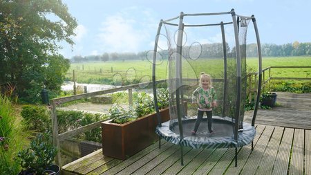 Trampoline für Kinder - EXIT Tiggy junior Trampolin mit Sicherheitsnetz ø140cm - schwarz/grau_1