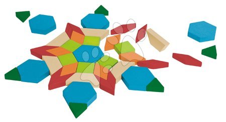 Drevené kocky - Drevená skladačka mozaika Mosaic Game Eichhorn_1